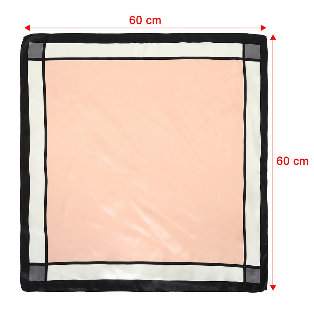 60*60CM Druck Bandanas Haar Bands Für Mädchen Frauen Platz Satin- Schal Turban Stirnband Neue Jahrgang Haar zubehör