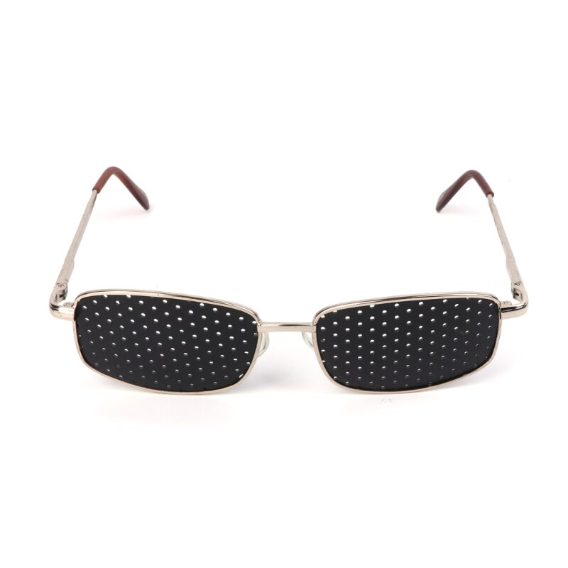 Metal Pinhole Glasses Exercise Eyewear Eyesight Improvement Vision Training M2EA: Default Title