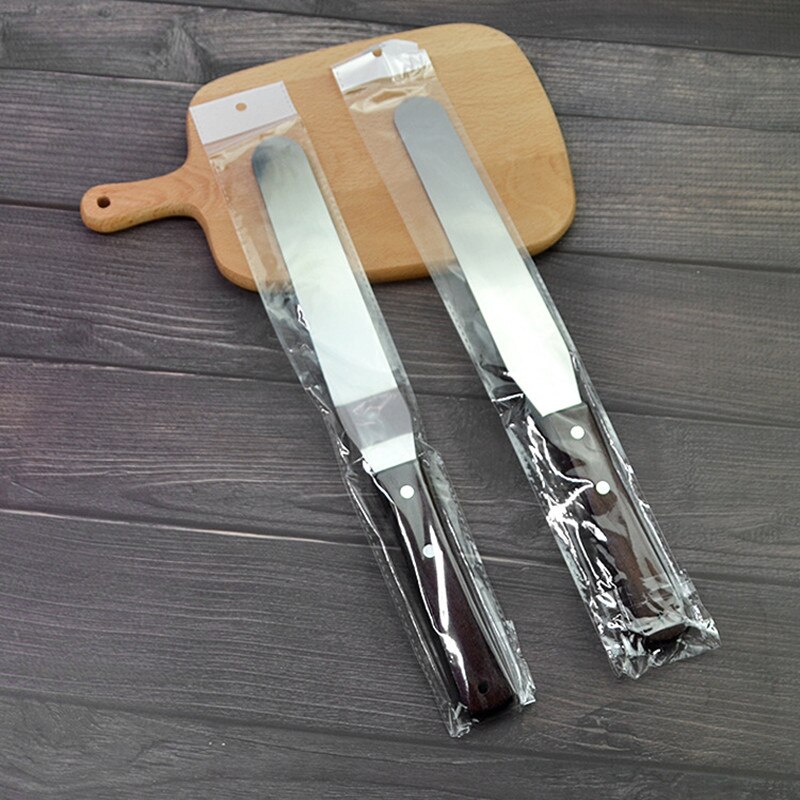 4/6/8/10 inch Stainless Steel Cake Spatula Butter Cream Icing Frosting Knife Smoother Kitchen Pastry Cake Decoration Tools