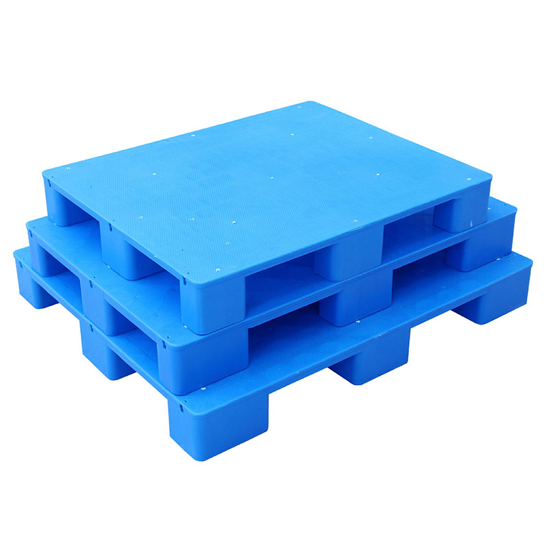 Plastpaller 1200*1000mm flate ni fot hdpe blå kraftige paller lager industri lagring logistikk stålpall: Default Title