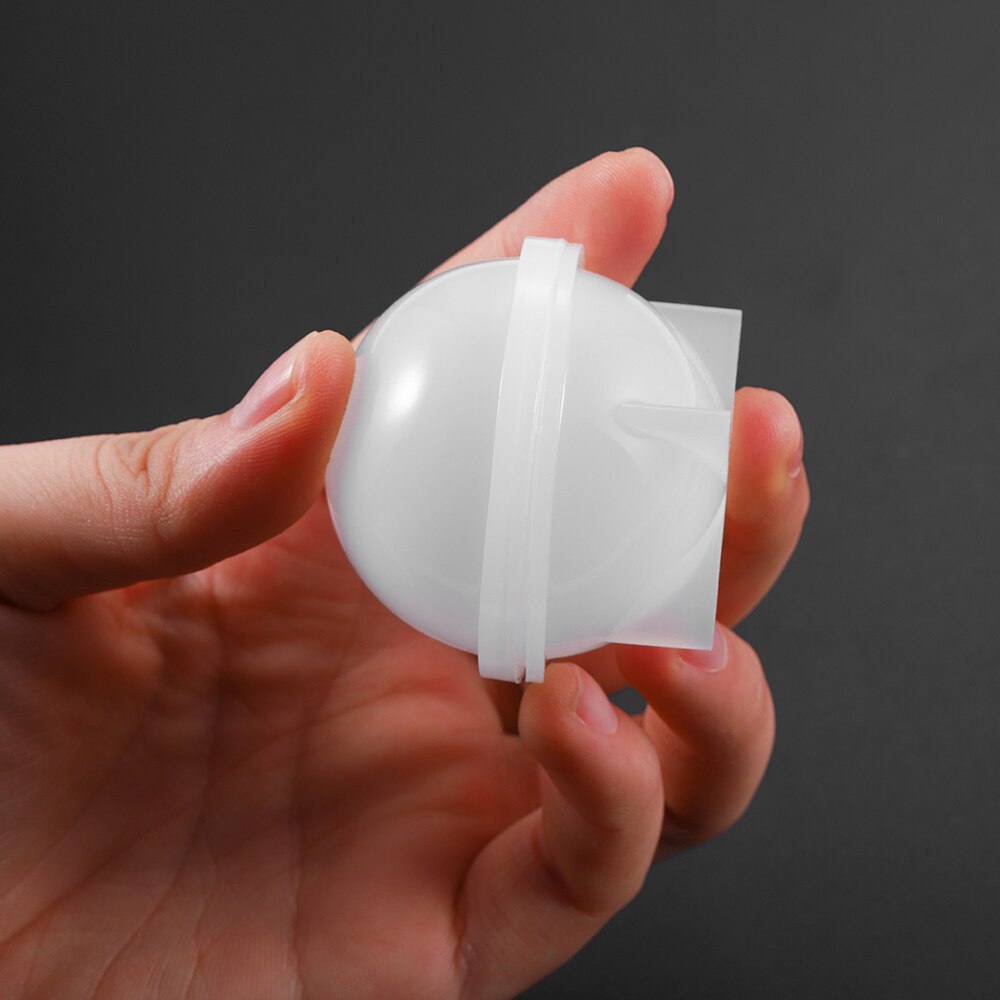 1 stück kristall-epoxidkugel-planeten-silikonform, transparente silikonform, bastelform aus epoxidharz für die schmuckherstellung.