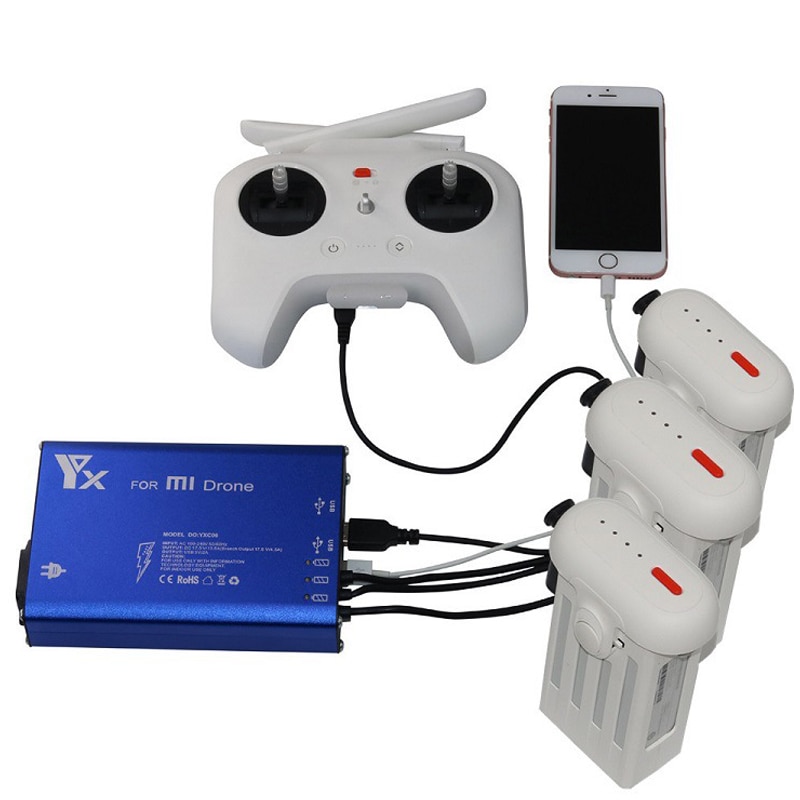 5in1 Xiao mi drone Rc QUADCOPTER 4k camera Drone Batterij & afstandsbediening Power charger Hub Voor xiao Mi mi Drone Accessoires