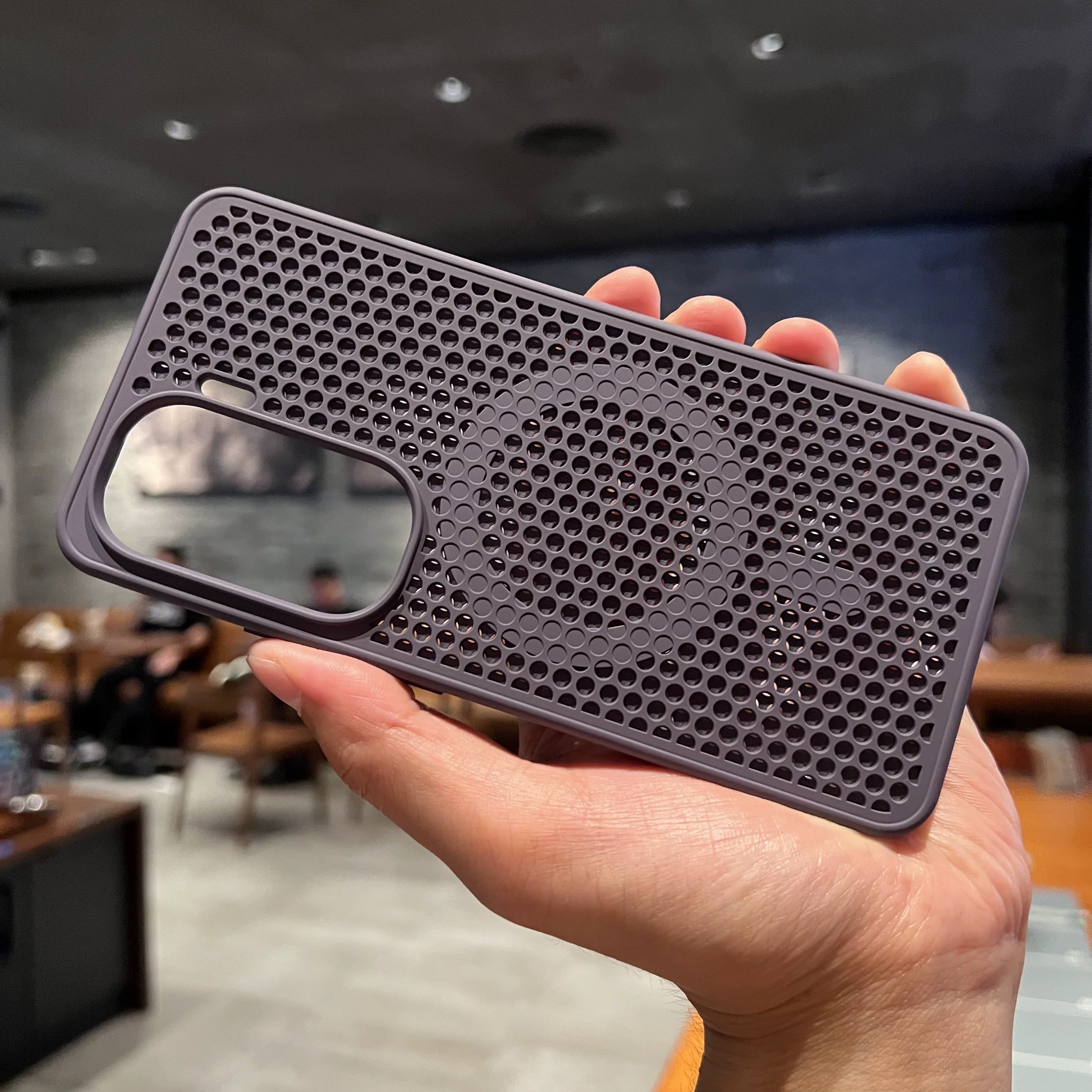 Magnetic Case For IQOO Neo 10 Pro Honeycomb Heat Dissipation Breathable Wireless Charging Back Cover For IQOO Neo 10 Pro Bumper: PURPLE / For iPhone 16 Pro Max