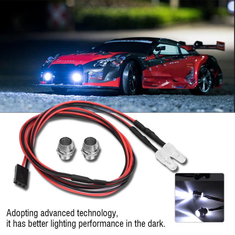 2PCS 5mm Scheinwerfer RC Zubehör Led-leuchten für 1/10 Modell Drift Auto Fahrzeug machen ihre RC auto aussehen kühlen und echt