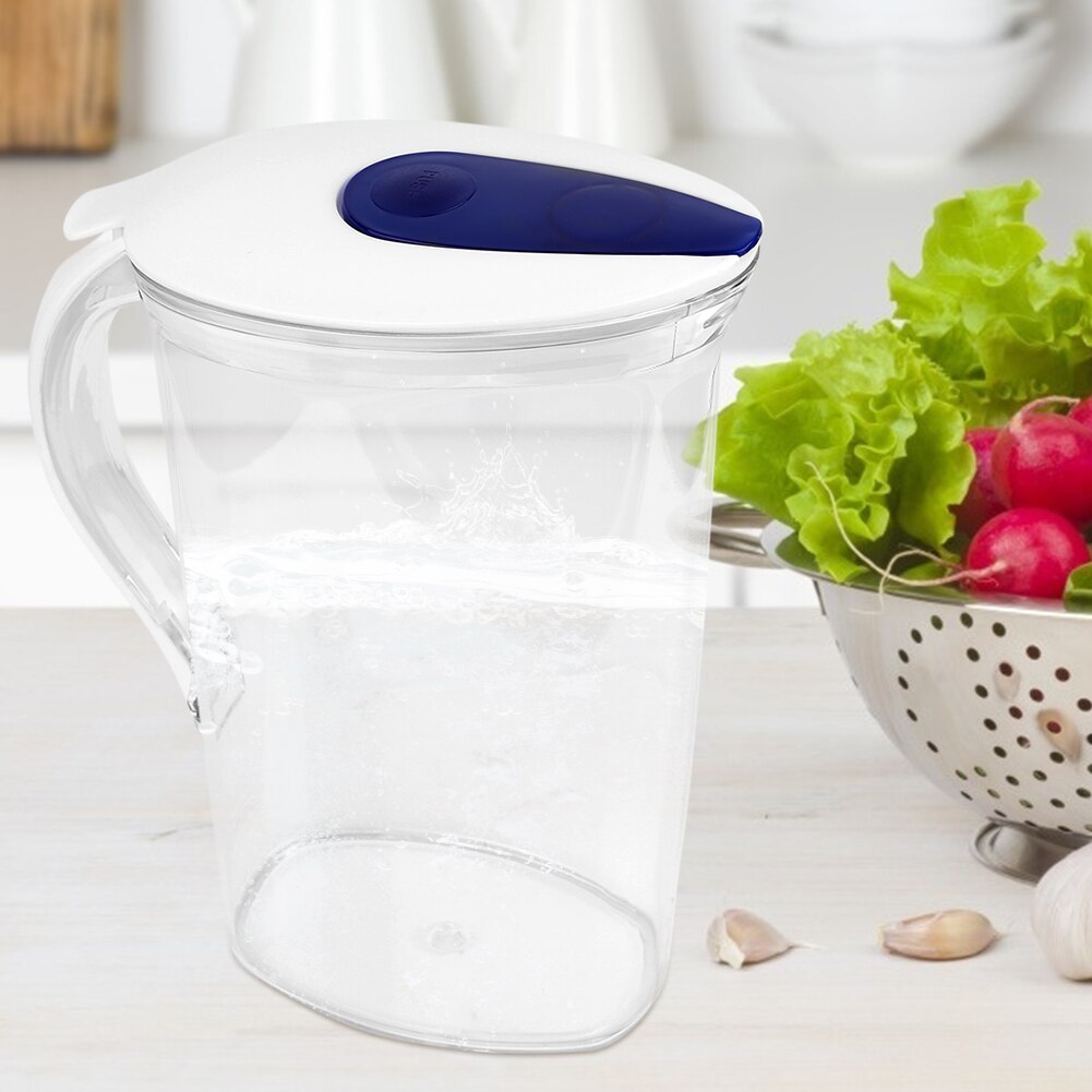 Bouilloire plastique transparente grande capacité | Pots à eau, bouilloires de 2,1l de grande capacité, carafe d'eau froide et chaude avec couvercle, bouilloire à jus à usage domestique