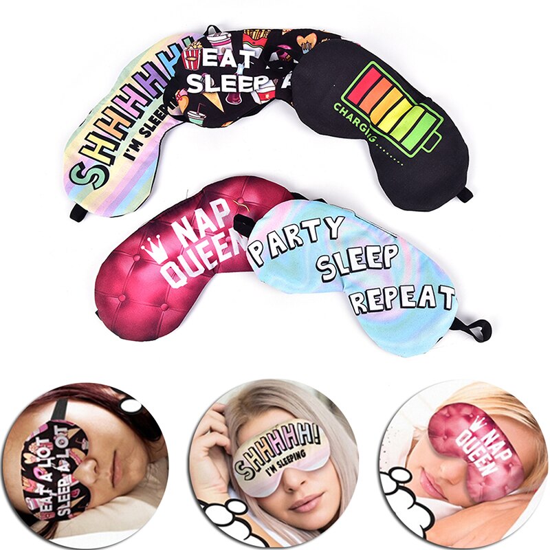 1pcs Lovely Printing Nap Eye Care Shade Blindfold Sleep Mask Eyes Cover Sleeping Cartoon Plush 3D Sleeping Eye Mask