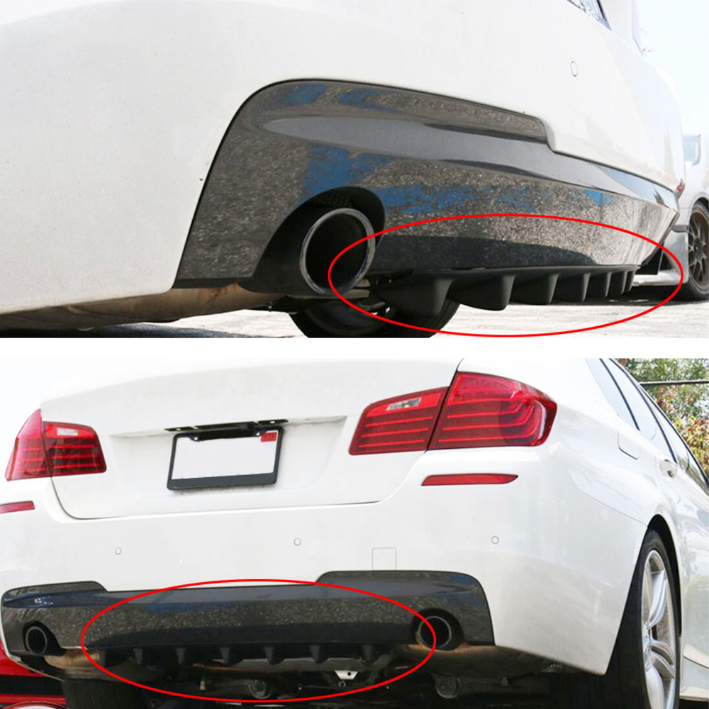 1pcs Car Rear Bumper Diffuser Chassis Spoiler Universal Fin Style Wing Lip Diffuser Car Accessories
