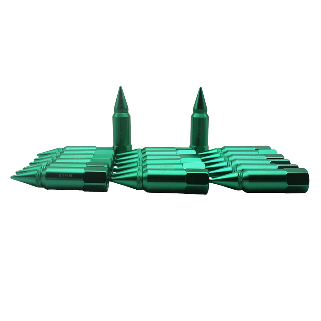 20Pcs M14X1.5 Extended 60Mm Aluminium Tuner Lugs Noten Wielen/Velgen