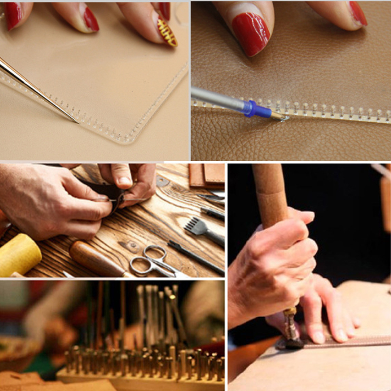 1pc Small Key Case Acrylic Coin Purse Template Mini Wallet Pattern Stencil Sewing Craft DIY Handmade Leather Tools