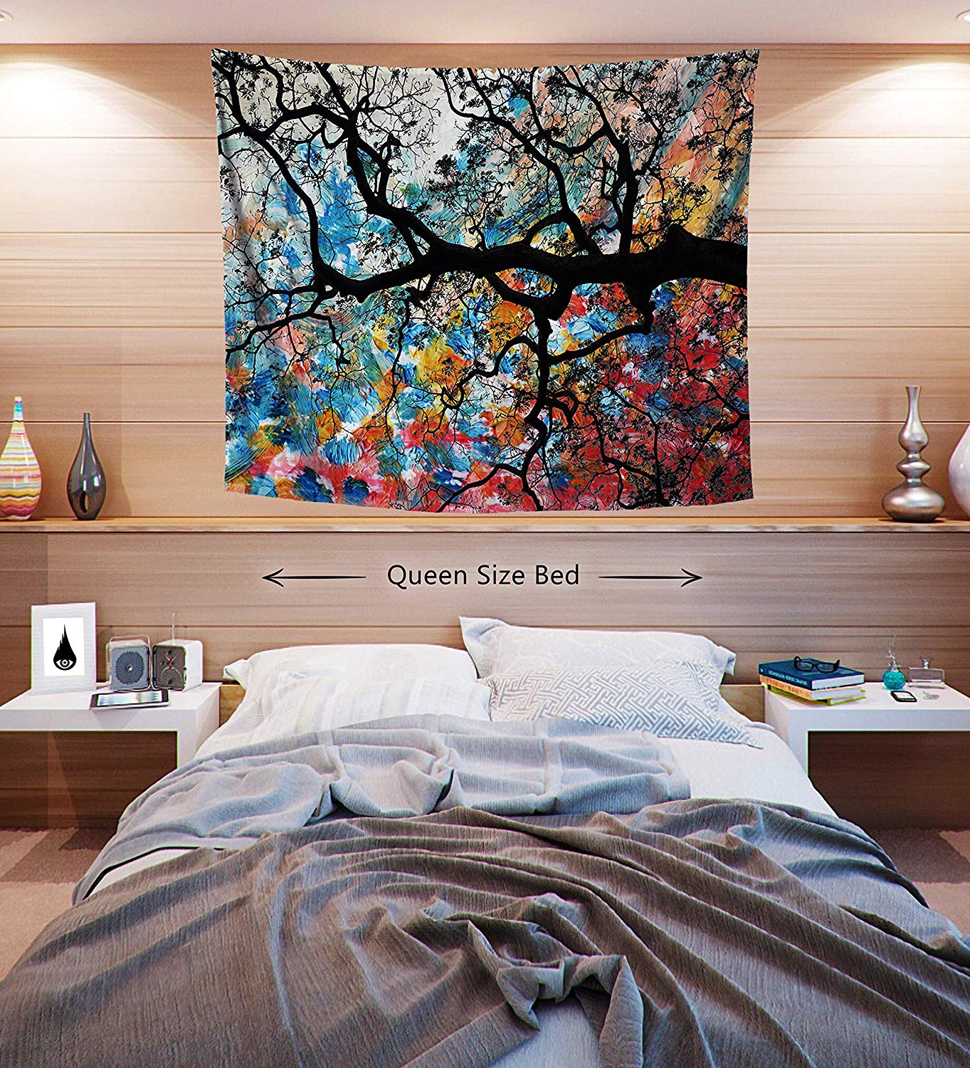 Chi Tree Japanese Cherry Blossom Wall Decor Tapestry