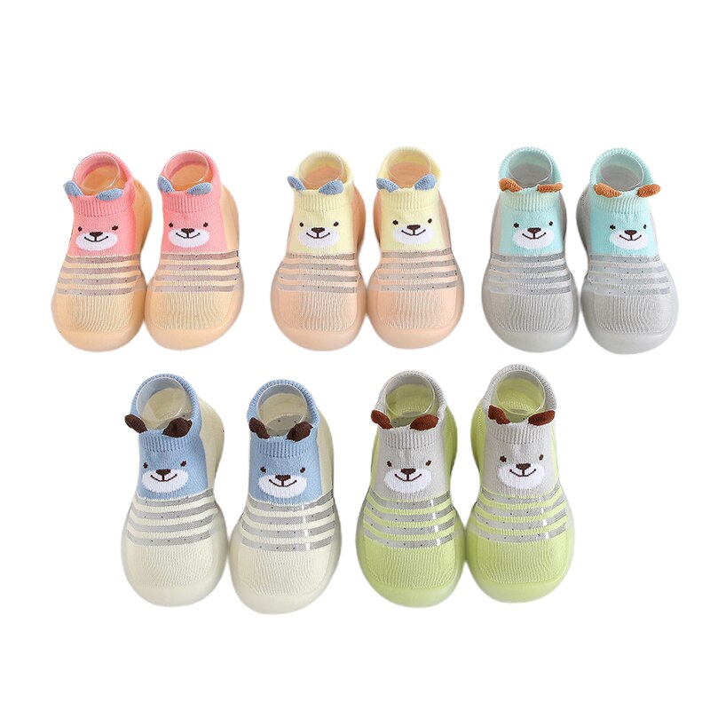 Baby Boy Girl Toddler Non-slip Indoor Floor Anti-slip Slippers Baby's Outdoor Breathable Cotton Sock Shoes Toddler socks
