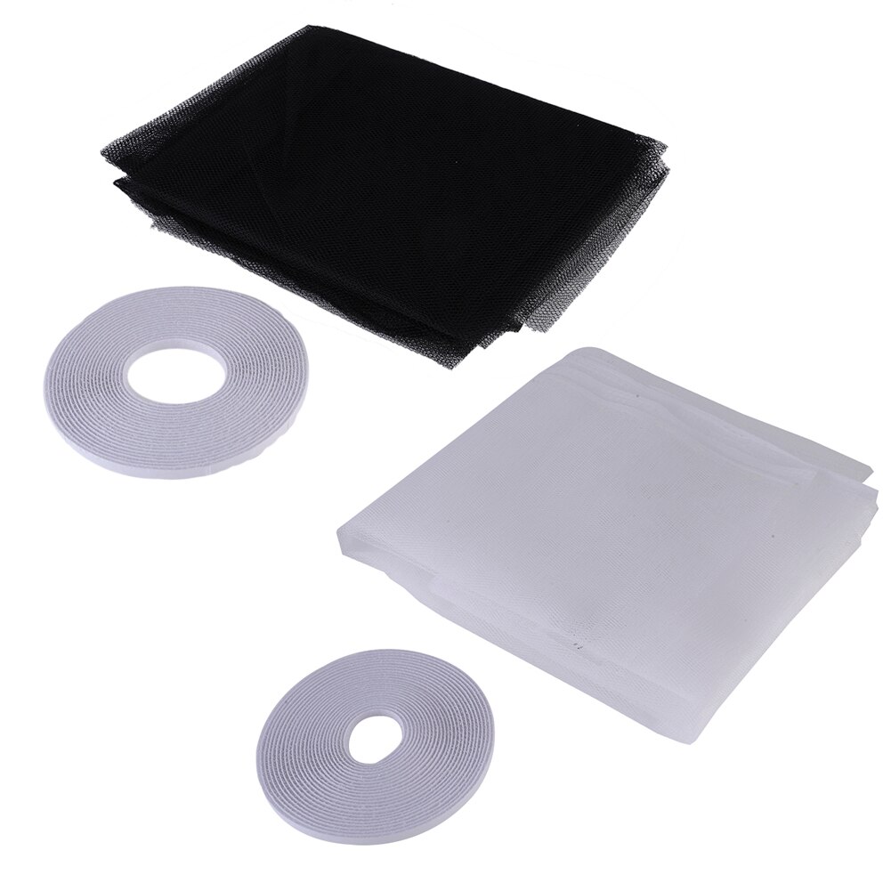 DIY Insect Fly Door Screen Curtain Protector Breathable Flyscreen Mesh Screen Sticky Tape Magnetic Anti Mosquito Door Window Net