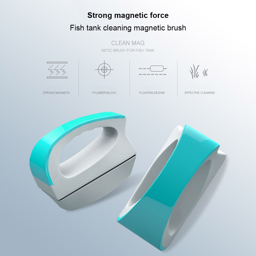 Aquarium Fish Tank Brush Window Glass Cleaning Wiper Cleaner Surface Useful Double Side K9Store