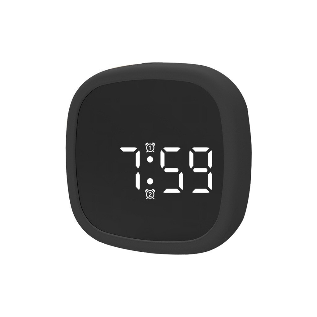 Led alarme colock voz-ativado digital mesa gadget digital alarme termômetro noite brilhante led relógio de mesa eletrônico