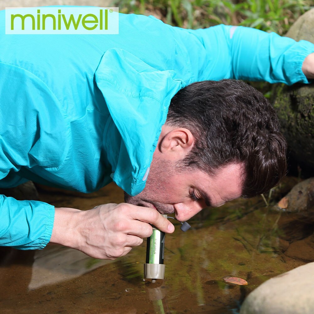 Miniwell-filtro de agua para sobrevivir de acampada al aire libre