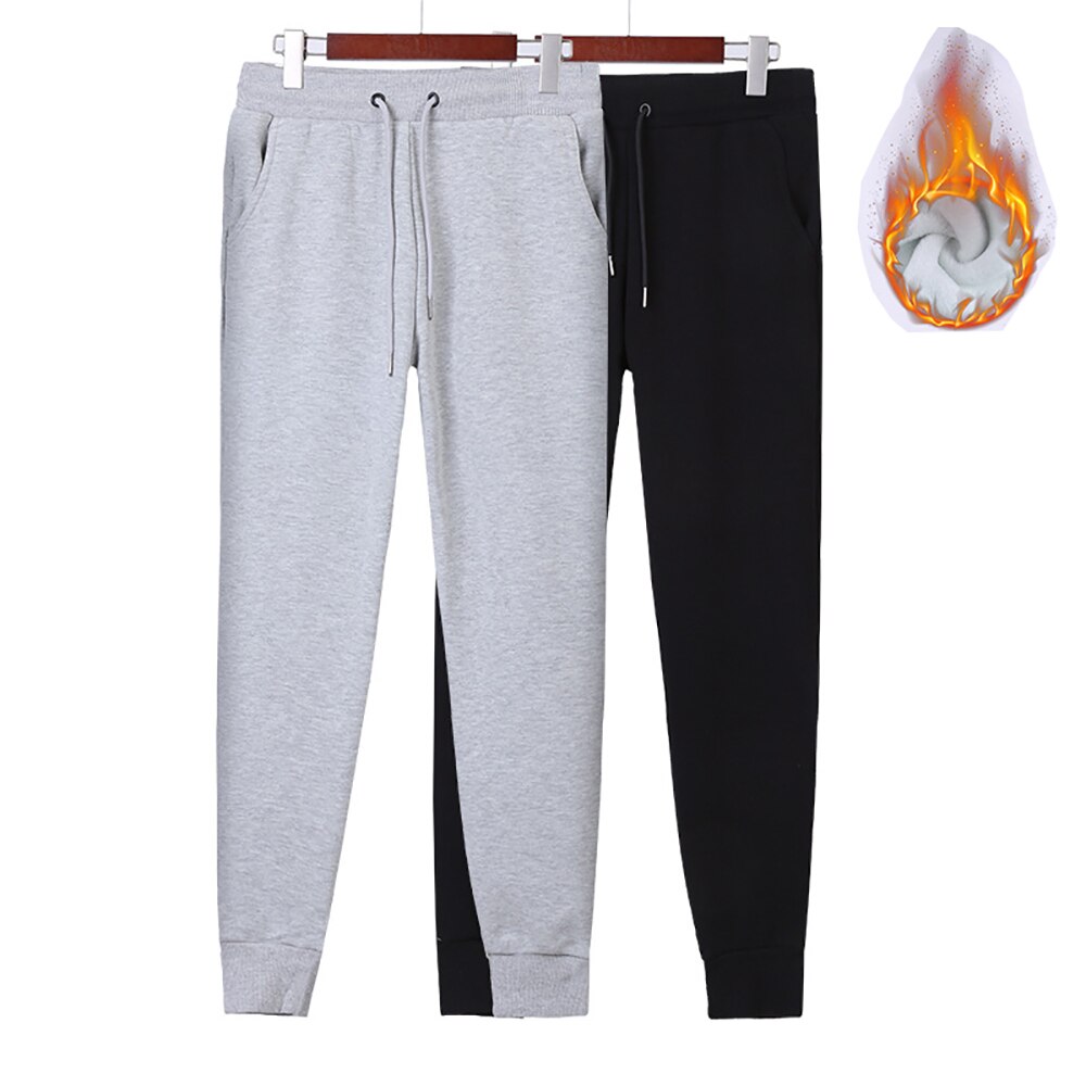 Paksu fleece collegehousut miesten housut miesten kevät talvi collegehousut isot plus koko 4xl 5xl lenkkerit streetwear housut mies