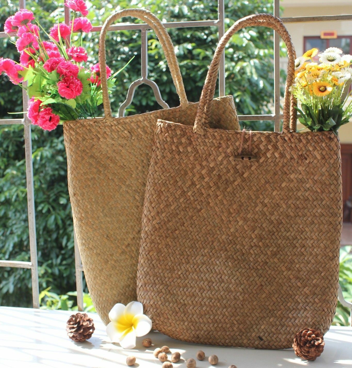 Vrouwen Strozak Geweven Handtas Portemonnee Crossbody Boho Strand Zomer Zakken