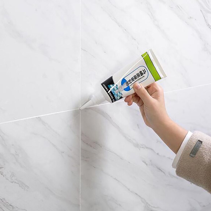 Bathroom Toilet Base Caulk Sealant Floor Tile Grout Refill Agent, Waterproof Ground Gap Sealer Repair Glue Tile Reform Grout