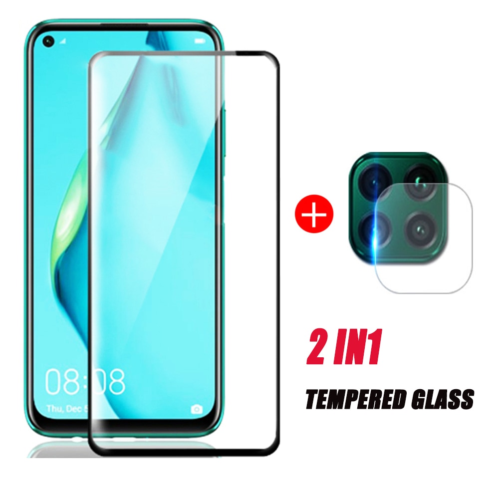 2 w 1 szkło hartowane dla huawei p40 lite osłona ekranu huawei p 40 światło p40 lite 40 lite p40 lite e p40 ekran
