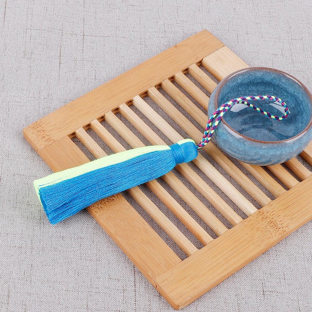 Katoenen kwastjes, franje, veelkleurige bedels, kwastjes, hangend touw voor doe-het-zelf haarspeld, sieraden maken, handgemaakte hangende spike: Gemengde kleur 04
