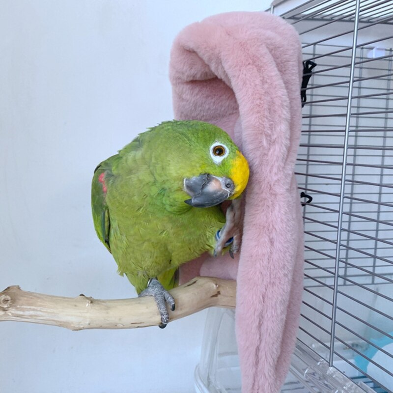 Hiver oiseau châle nid coin perroquet couverture Animal de compagnie petit Animal suspendu tente Cage décoration pour perruche calopsitte Lovebird