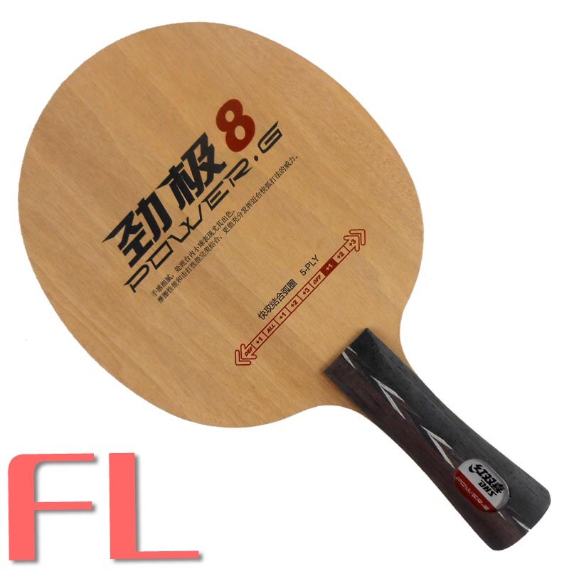 Original dhs power .g8 pg8 pg 8 pg-8 bordtennis pingpong klinge raquete de ping pong ketcher hurtigt angreb: Fl langt håndtag