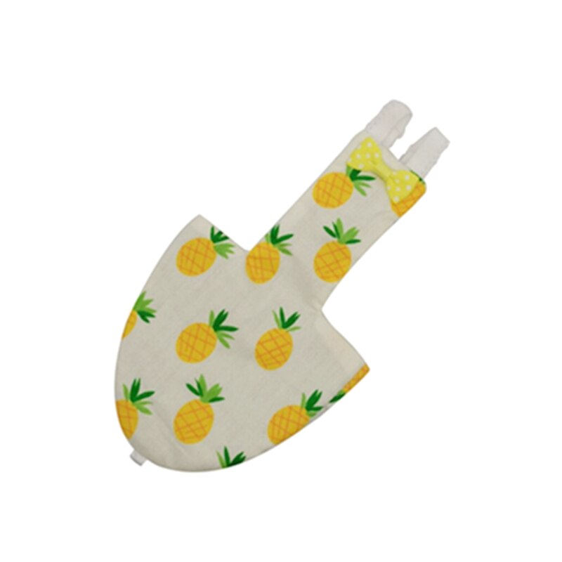 Xs/S/M/L Papegaai Luier Met Bowtie Leuke Kleurrijke Fruit Bloemen Valkparkiet Kleding