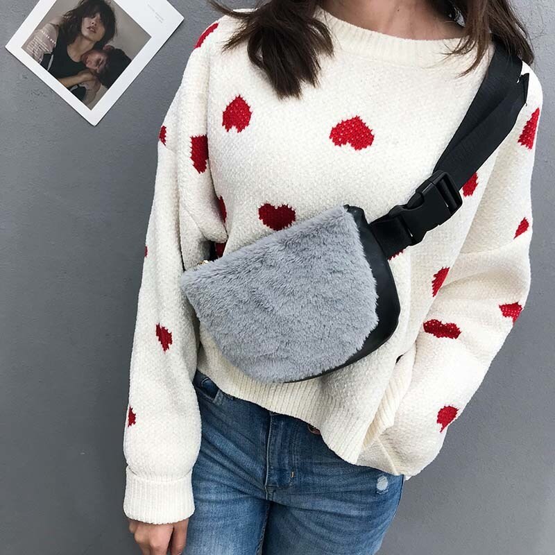 Plys kvinder talje taske kvindelige læder bælte tasker luksus fanny pack banan taske skulder crossbody brysttasker