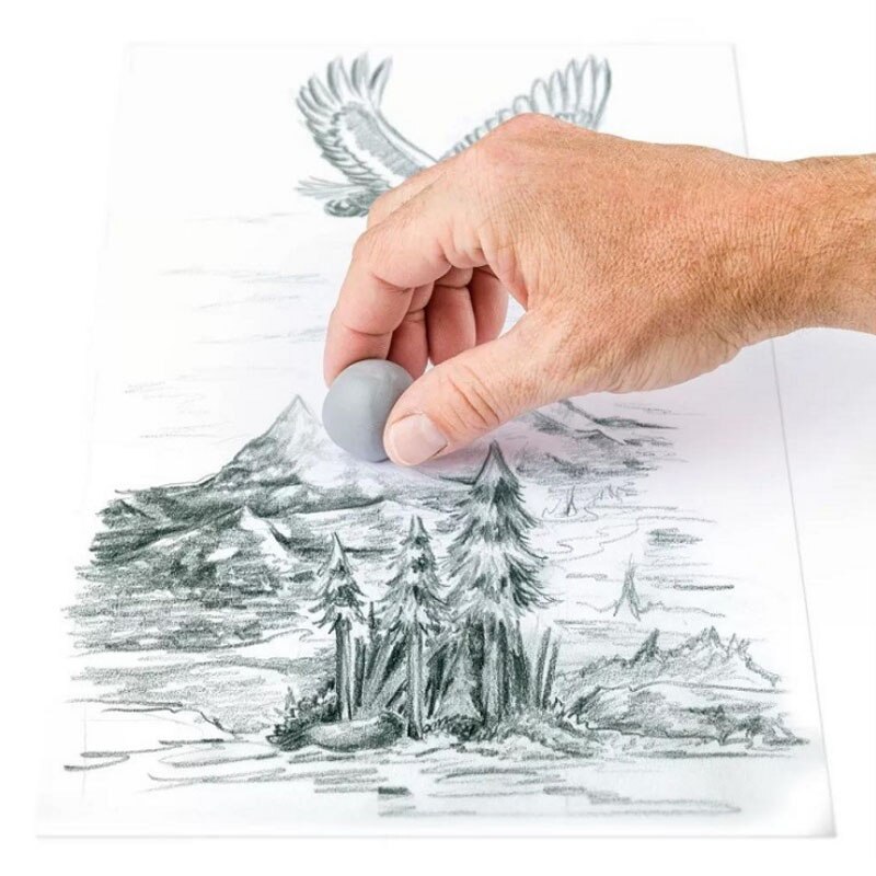 Staedtler 100 SET3 Sketching Pencils Blue Black Body with Erasers Sharpener Drawing Designing Art Set