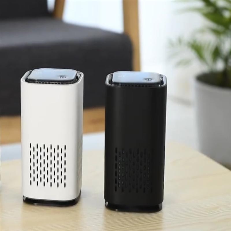 Car Air Purifier USB Charging Sterilization Air Cleaner Formaldehyde Removal Device White