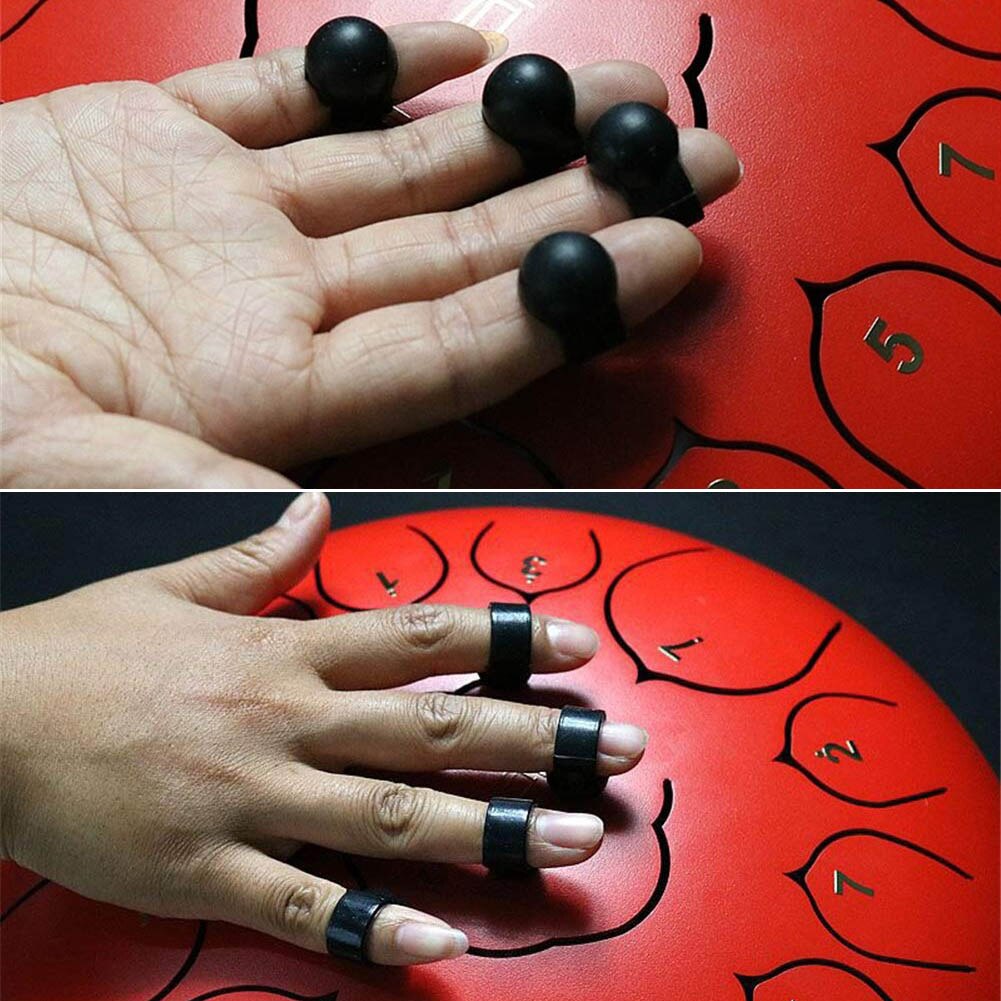 4Stck Trommel Finger Hülse Klopfen Spielen Finger Abdeckung Für Stahl Zunge Trommel Schlagzeug Instrumente Zubehör