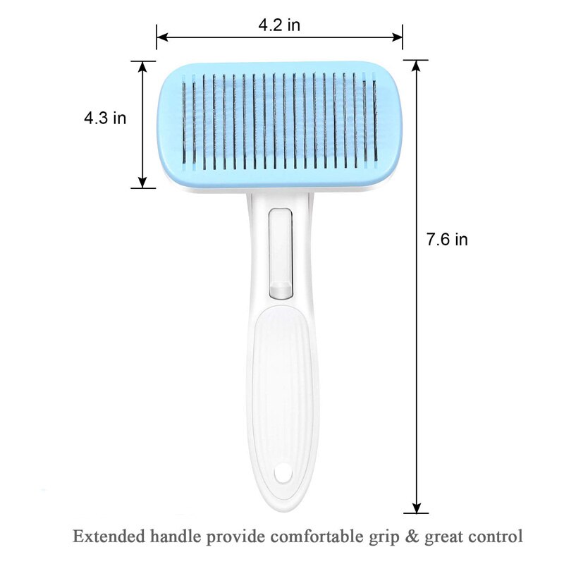 Brosse anti-poils pour chiens et chats, peigne auto-nettoyant, élimination des poils des animaux de compagnie, accessoire de toilettage
