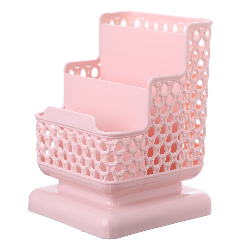 Large Capacity Cute Pen Holder Desk Accessories Pencil Solid Storage Box Desktop Organizer Stand Case School Office Stationery
