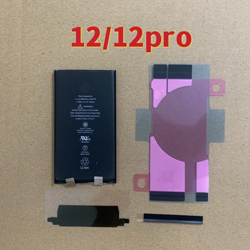 Rechargeable Battery Cell No Flex For iPhone XR XS 11 Pro 12 13 Max Mini Phone Repair Tools Corby Bolts Kit Sets: 12-12 Pro