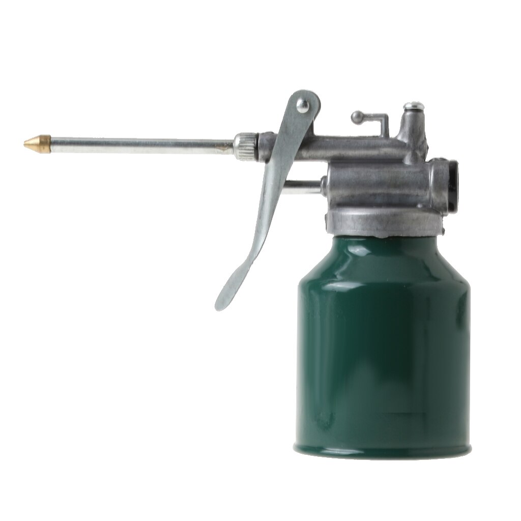 250ml Metal High Pressure Oil Spray Bottle Oiler Can with Long Nozzle Spout for Automobile