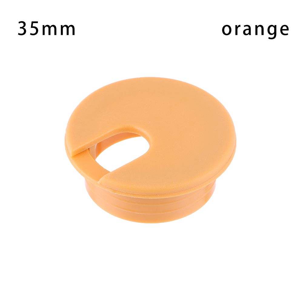 35/50mm Hardware Office Buckle Line Cable Clamp Desk Table Cable Fastener Line Box Wire Hole Cover Computer Grommet: orange-35mm