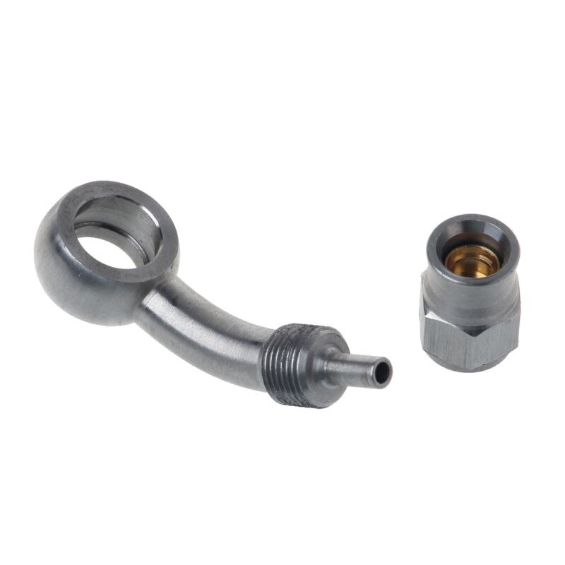 AN-3 to M10 Metric 10mm 45 Degree Stainless Steel Brake Hose Fitting 57BA