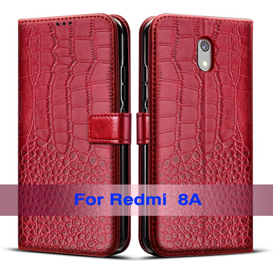 Funda de silicona para Xiaomi Redmi 8a Redmi8A, carcasa trasera, Funda, carcasa suave de TPU, Funda magnética para teléfono, Funda protectora de parachoques: Red