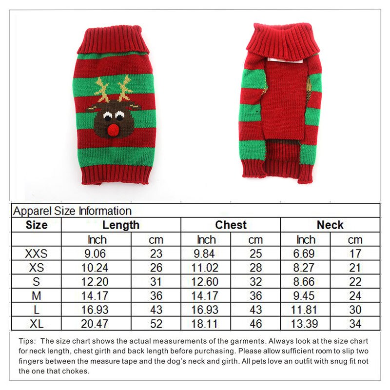 Abrrlo Hond Trui Kerst Rode Kerstman Trui Hondenkleding Xmas Rendier Winter Hond Truien Voor Kleine Honden: red D / XS