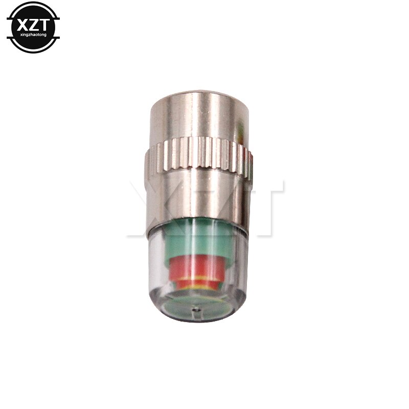 4 PCS/Lot 2.4 Bar Car Auto Tire Pressure Monitor Valve Stem Caps Cover Sensor Indicator Alert