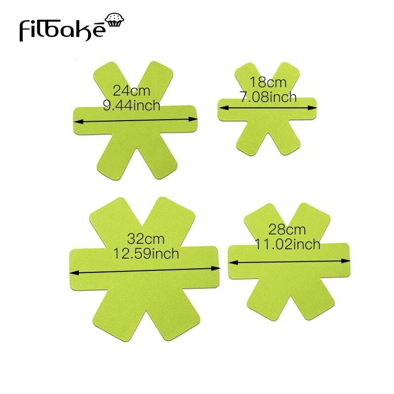 Filbake-Mantel Individual Protector para ollas, alfombrilla separadora de mesa, aislamiento térmico, utensilios de cocina, 6 uds.