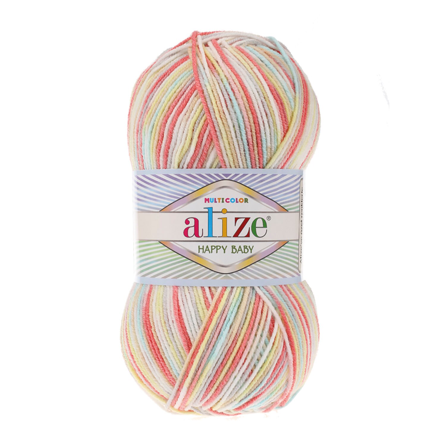 Alize Happy Baby Multi color Baby knitting yarn DIY knitting 100 gr 330 m knitting premium yarn blanket vest cardigan yarn: 52230