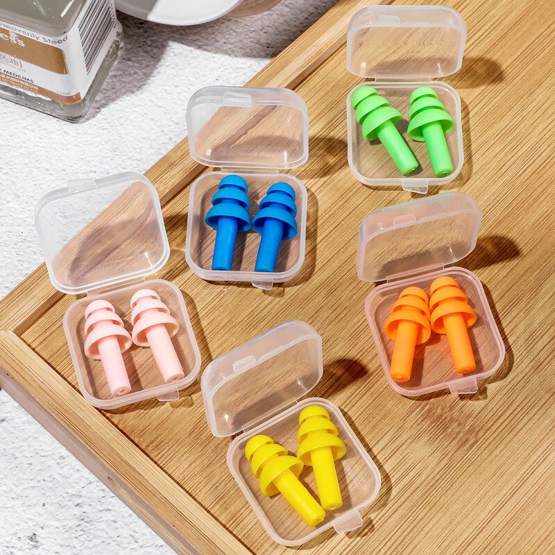 Anti Snoring Earplugs Soft Silicone Anti Noise Sound Insulation Ear Protection Protector Noise Reduction Ear Plugs Sleeping