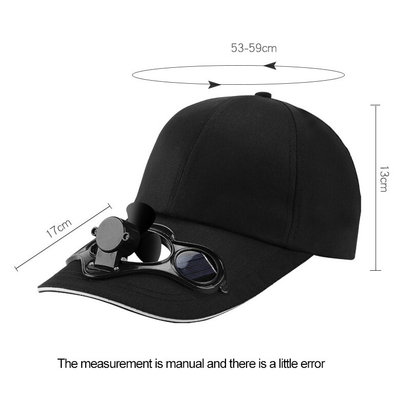 Zomer Fan Cool Zonnehoed Cap Solar Oplaadbare Ademend Schaduw Zonnebrandcrème Hoed Duurzame Outdoor Camping Zomer Tool