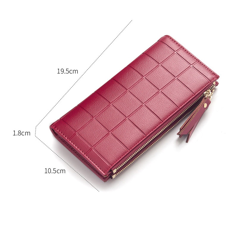 neue Lange Pu Frauen Brieftasche Kupplung frauen Geldbörse Beste Handy Brieftasche Weibliche Fall Telefon Tasche Carteira Femme