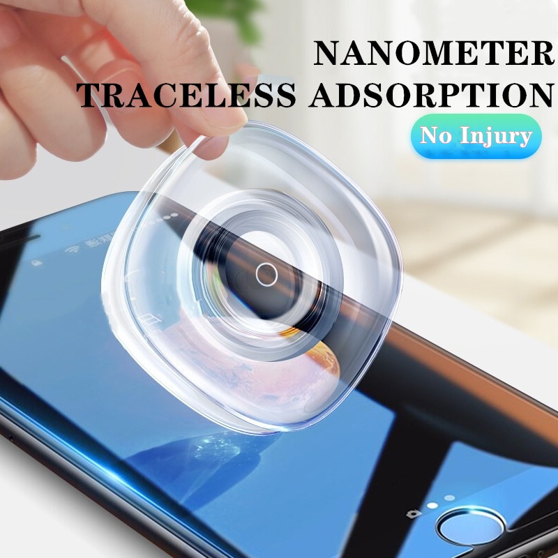 Biltilbehør sporløst nano tilbehør genbrug velcro tape multifunktionel mobiltelefon holder klistermærke vægkrog