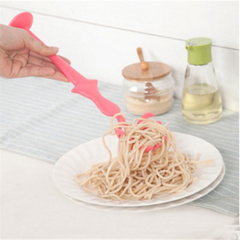 Keythemelife 1PCS Soup Spoon Long Handle Human Shape Spoon Kitchen Tools Utensils Multi-Purpose Plastic Spoon BA