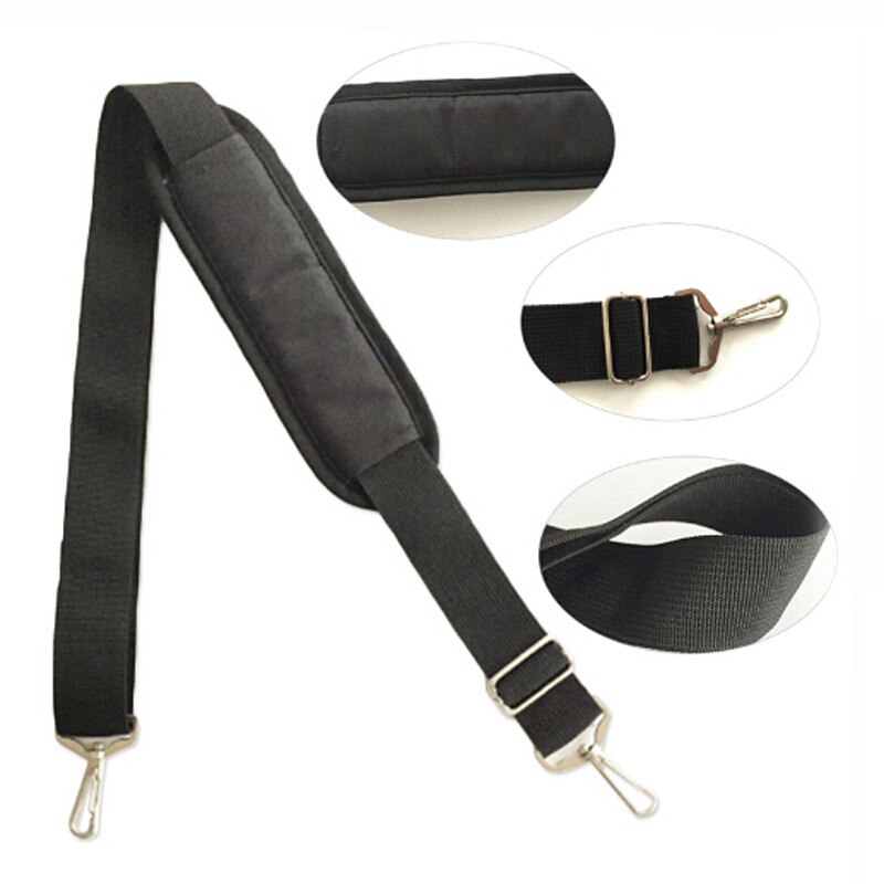 145cm Länge Tasche Strap Männer Aktentasche Laptop Tasche Gürtel Starke Schulter Strap Bag Zubehör Schwarz Nylon Tasche strap