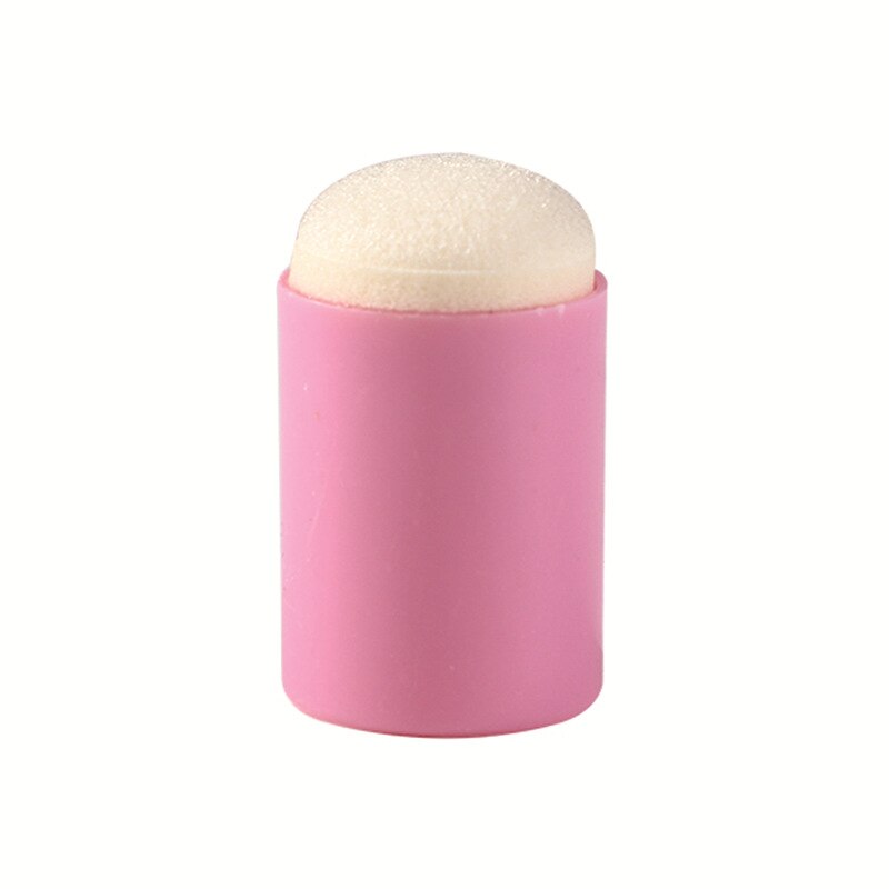 1P Candy Color Finger Stencil Sponge Layering Stencils Template Coloring Sponge DIY Hand Painting Tool: Pink