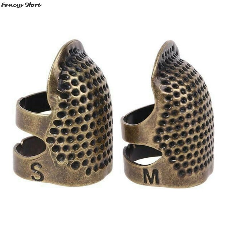 Vinger Cot Vingerhoed Apparaat Naaien Ring Vingerhoed Vinger Cot Huishouden Verstelbare Vingerhoed Hoepel Borduren Vinger Babybedjes Diy Gereedschap Thuis